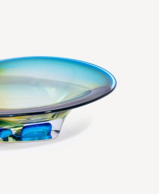 4" Mirage Art Dish Crystal glass