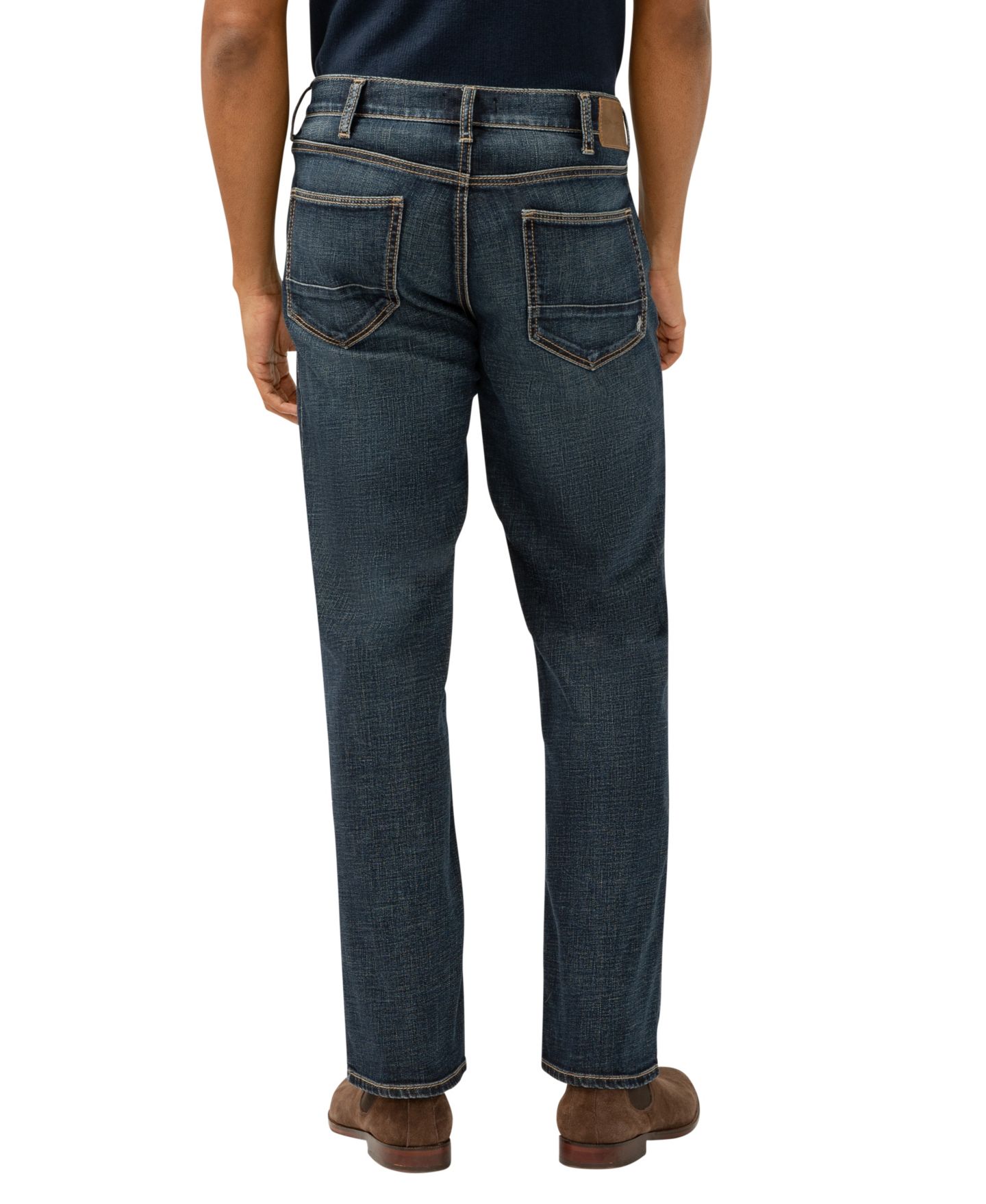 Мужские джинсы Silver Jeans Co. Grayson Classic Fit Straight Leg Luxe Heritage, цвет: Индиго — фото 3
