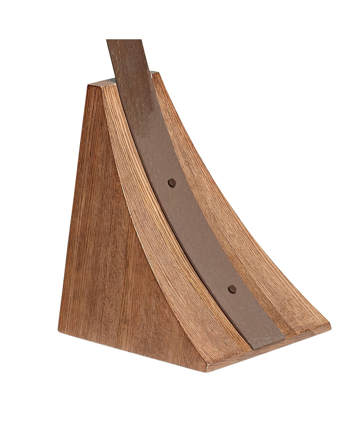 Franklin Iron Works Oak River Rustic Farmhouse Mission Arc Floor Lamp Standing 66 1/2