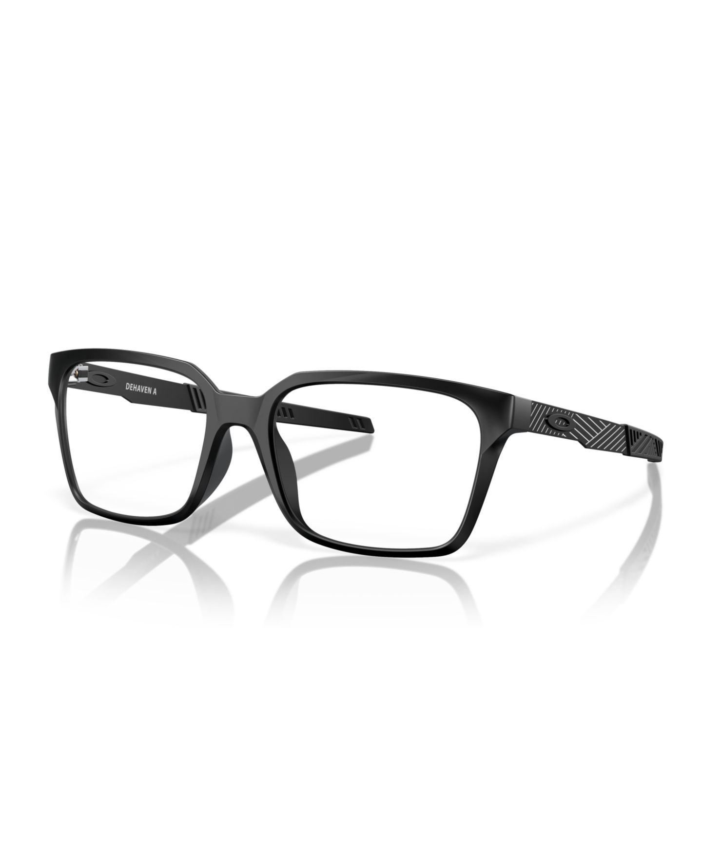 Мужские очки Oakley Man Square Plastic OX8182 Hip Tone Eyeglasses, цвет: Атласный чёрный — фото 1
