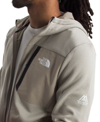 スウェット・トレーナー [The North Face] M'S MOUNTAIN FLEX ZIP TEE - GRAY The North Face Men's Mountain Athletics Full Zip Fleece