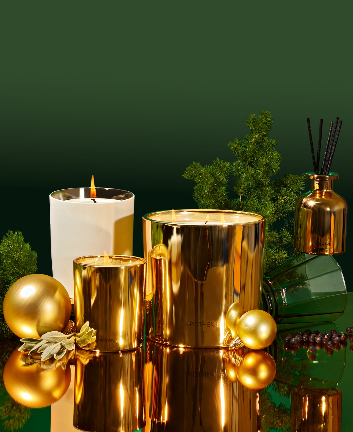 Apotheke 2-Pc. Black Cypress Mini Scented Candle & Mini Reed Diffuser Gift Set