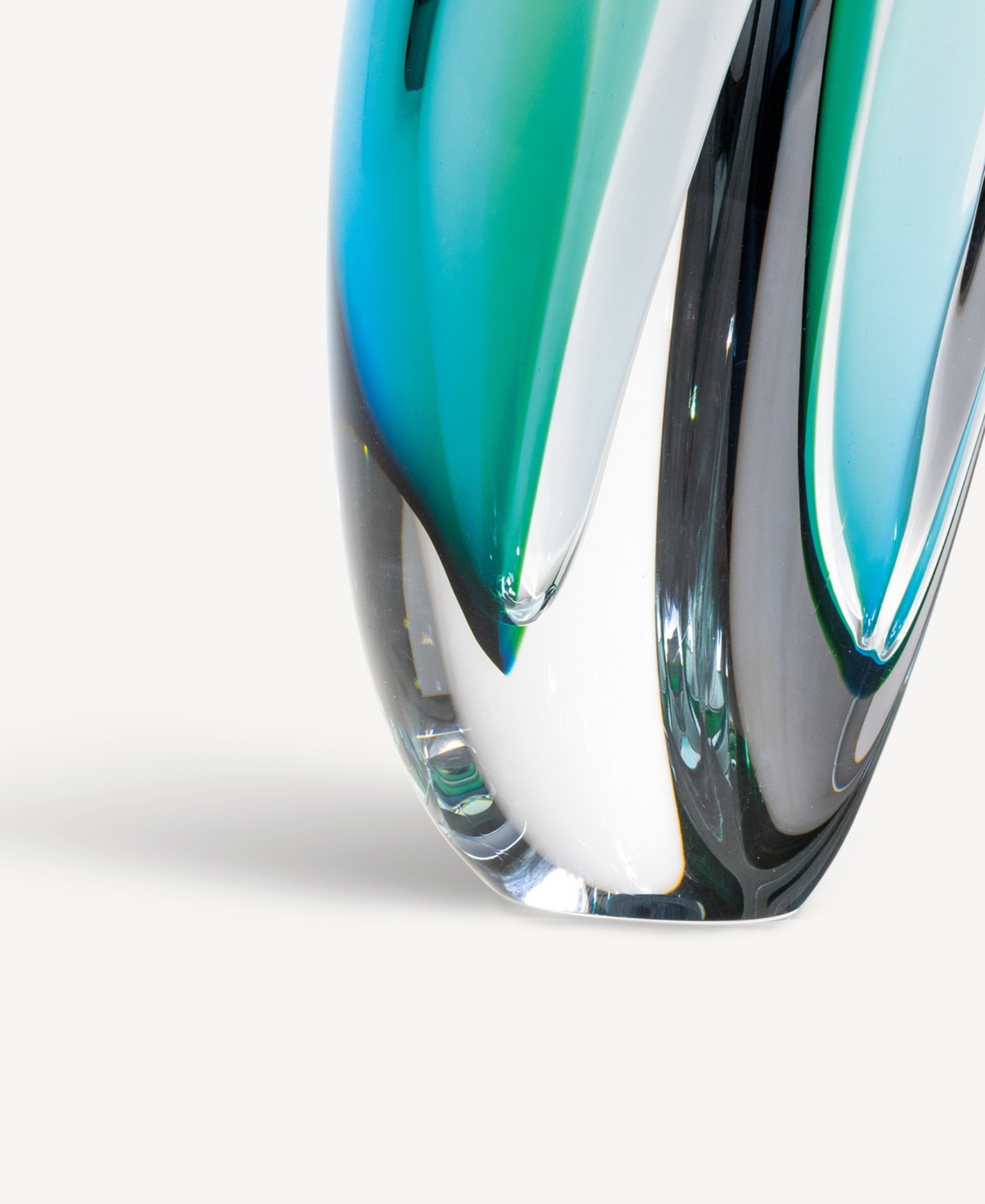 Kosta Boda Mirage Vase, Extra Large In Blue,green