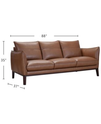 Kettner 88" Leather Sofa, Created for Macy's