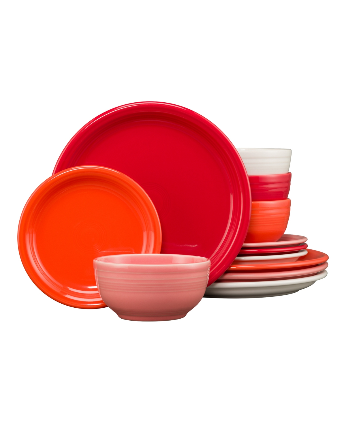 Sunset Horizon Bistro Coupe 12 Pc. Dinnerware Set, Service For 4 - Sunset Horizon Mixed Colors