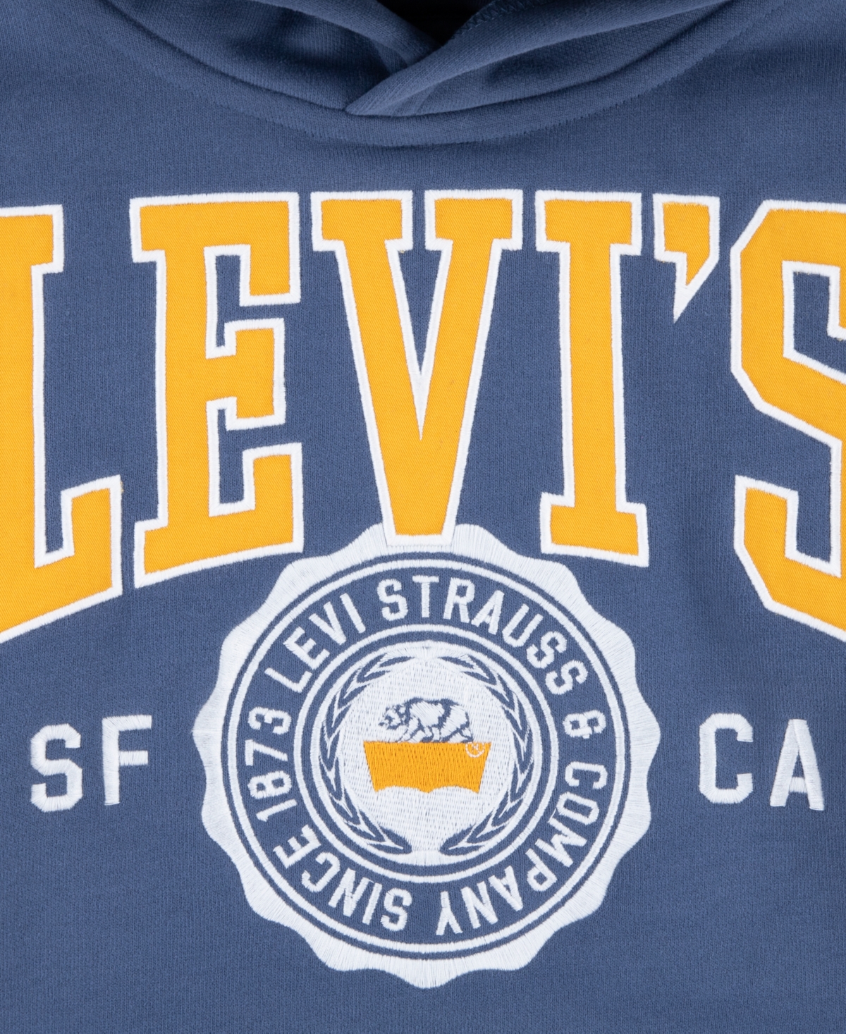 Shop Levi's Toddler And Little Boys Sporty Pullover Hoodie In Vintage Indigo