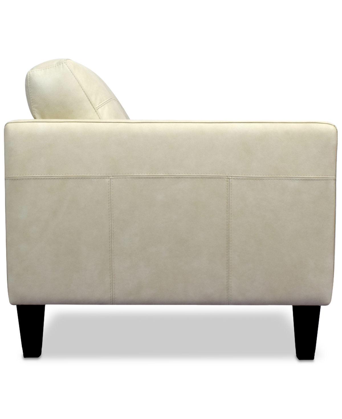 Macy's Pezley Leather Sofa, Created For  In Cream