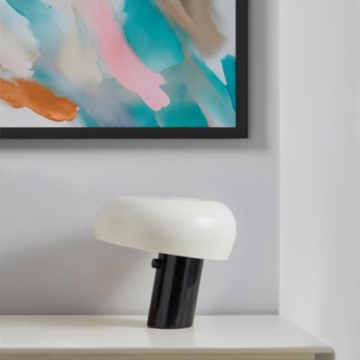 Kingpin 10" Modern LED Table Lamp with Marble Base