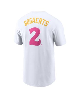 Men's Xander Bogaerts&nbsp;White San Diego Padres City Connect Fuse Name Number T-Shirt