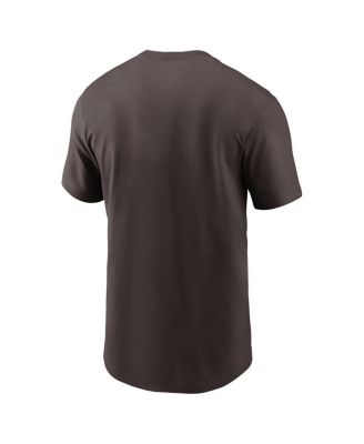 Men's Brown Cleveland Browns Logo Essential T-Shirt