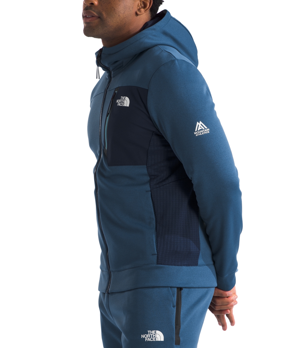 The North Face Men's Mountain Athletics Full Zip Fleece Jacket -summit Navy