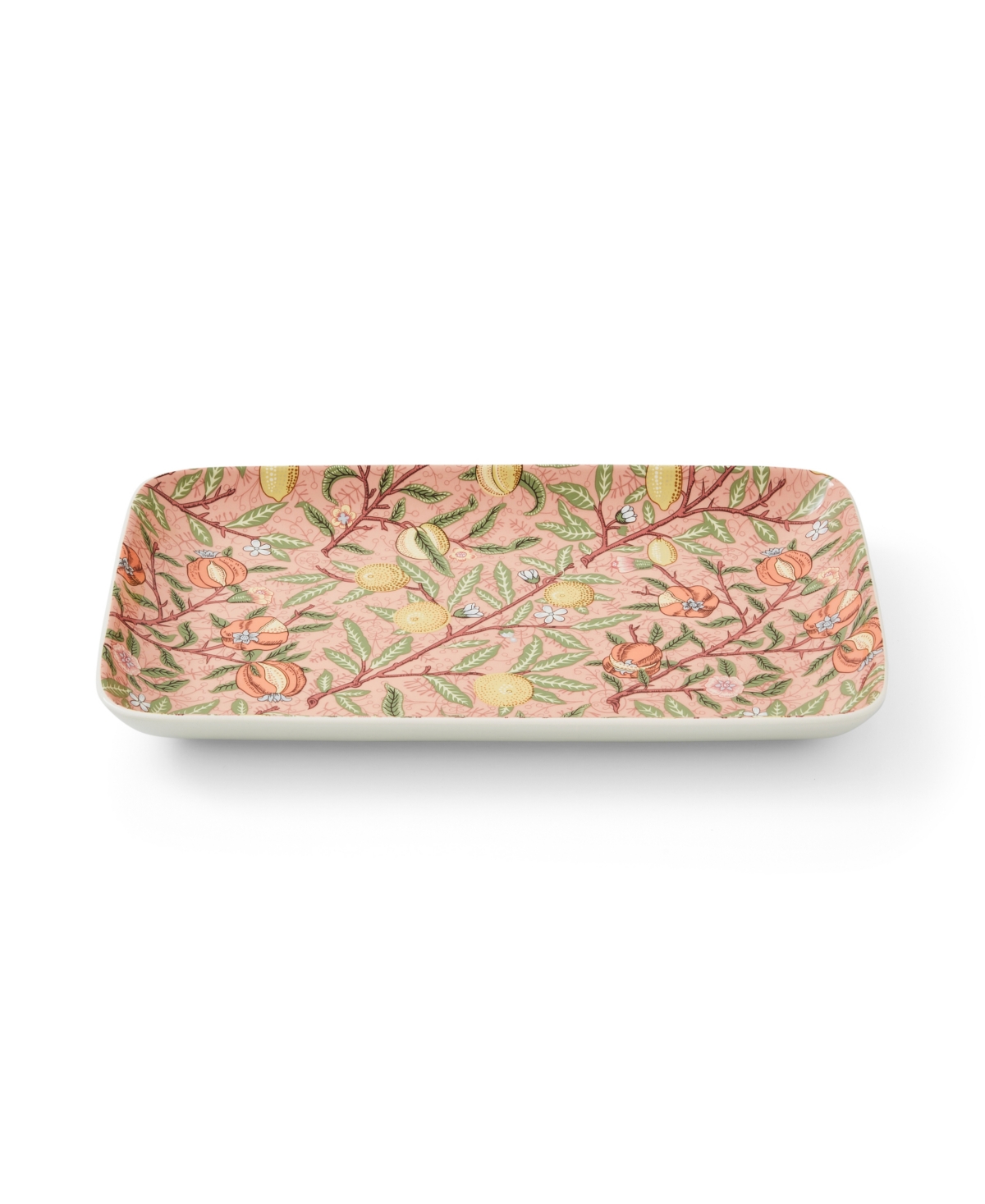 Spode Morris & Co. Fruit Serving Tray In Pink