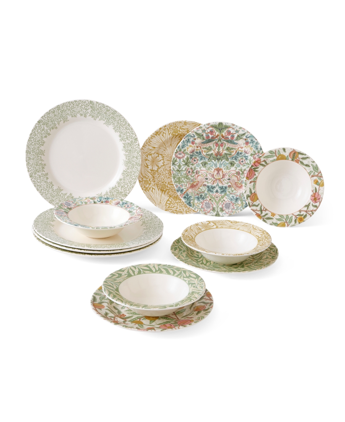 Morris & Co. 12 Pc. Dinnerware Set, Service for 4 - Multi