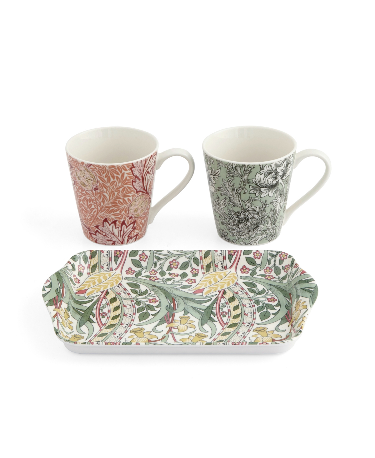 Spode Morris & Co. Mug & Tray Set