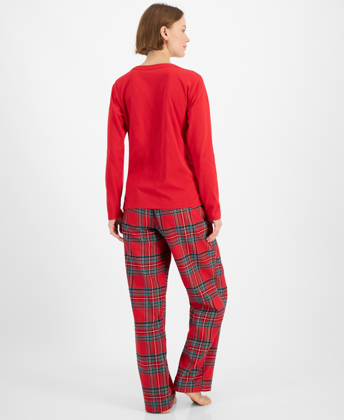 Holiday Lane Women'sMix It Matching Family Pajamas Set, Created for Macy's - Brinkley Plaid