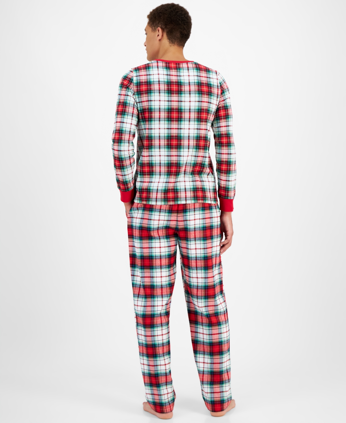 Holiday Lane Men'sCotton Matching Family Pajamas Set, Created for Macy's - Winterton Plaid