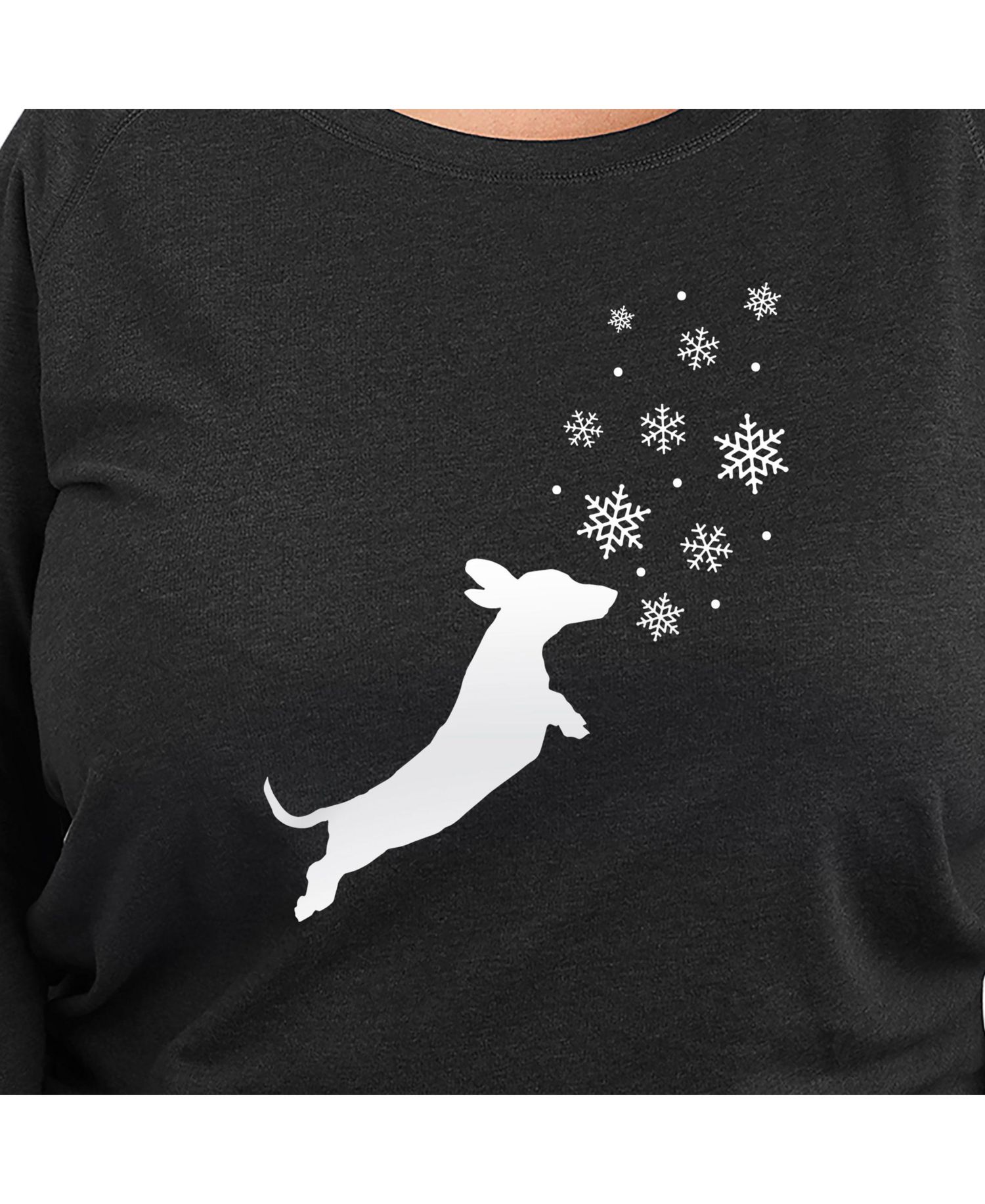 Dachshund Snow Plus Size Graphic Pullover