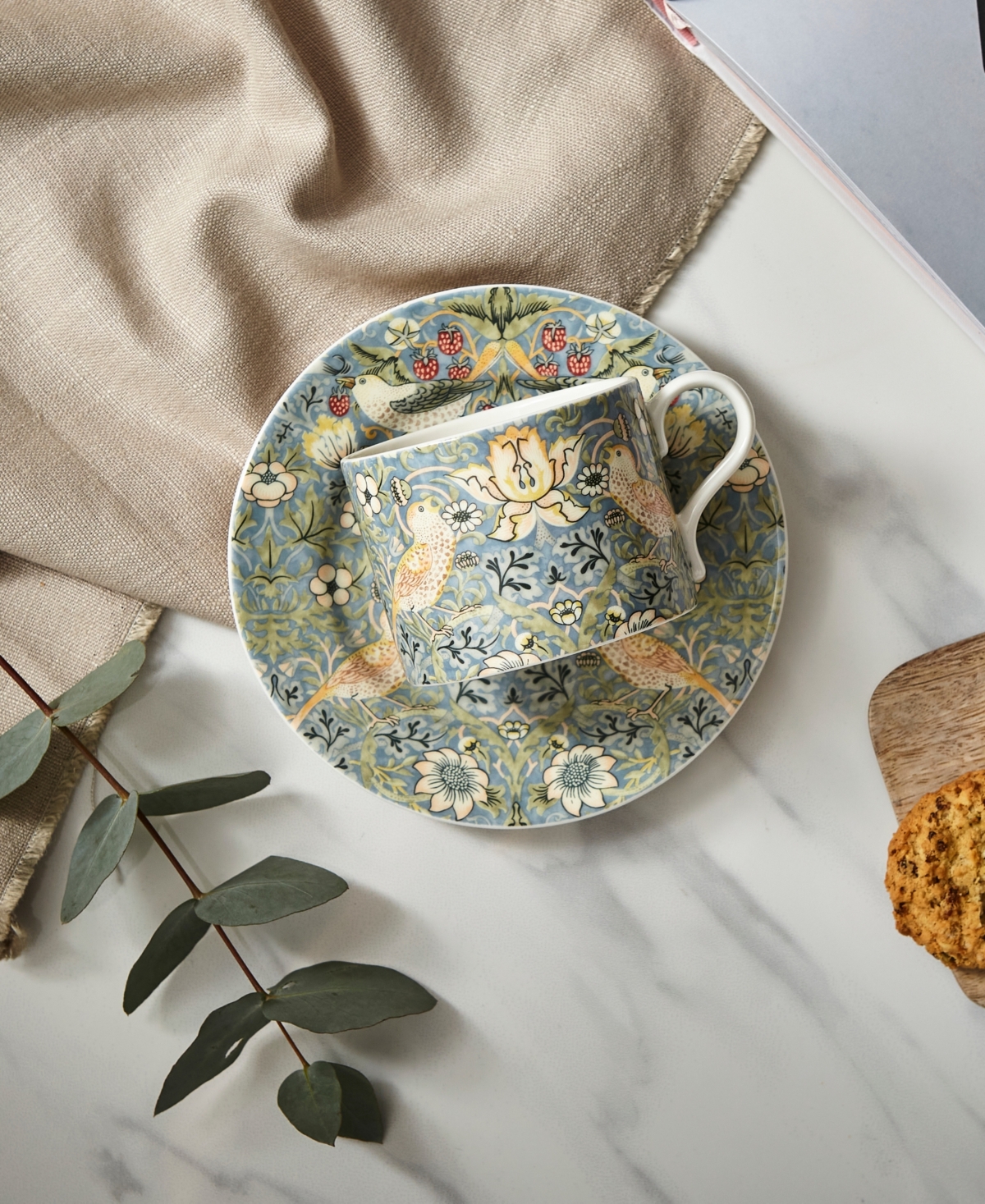 Spode Morris & Co. Teacup & Saucer Set