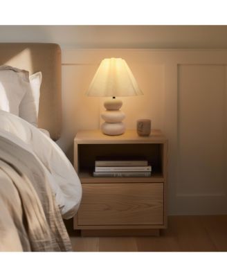 Kelsey 17.5" LED Bohemian Table Lamp with Ceramic Base