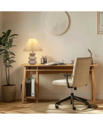 Kelsey 17.5" LED Bohemian Table Lamp with Ceramic Base