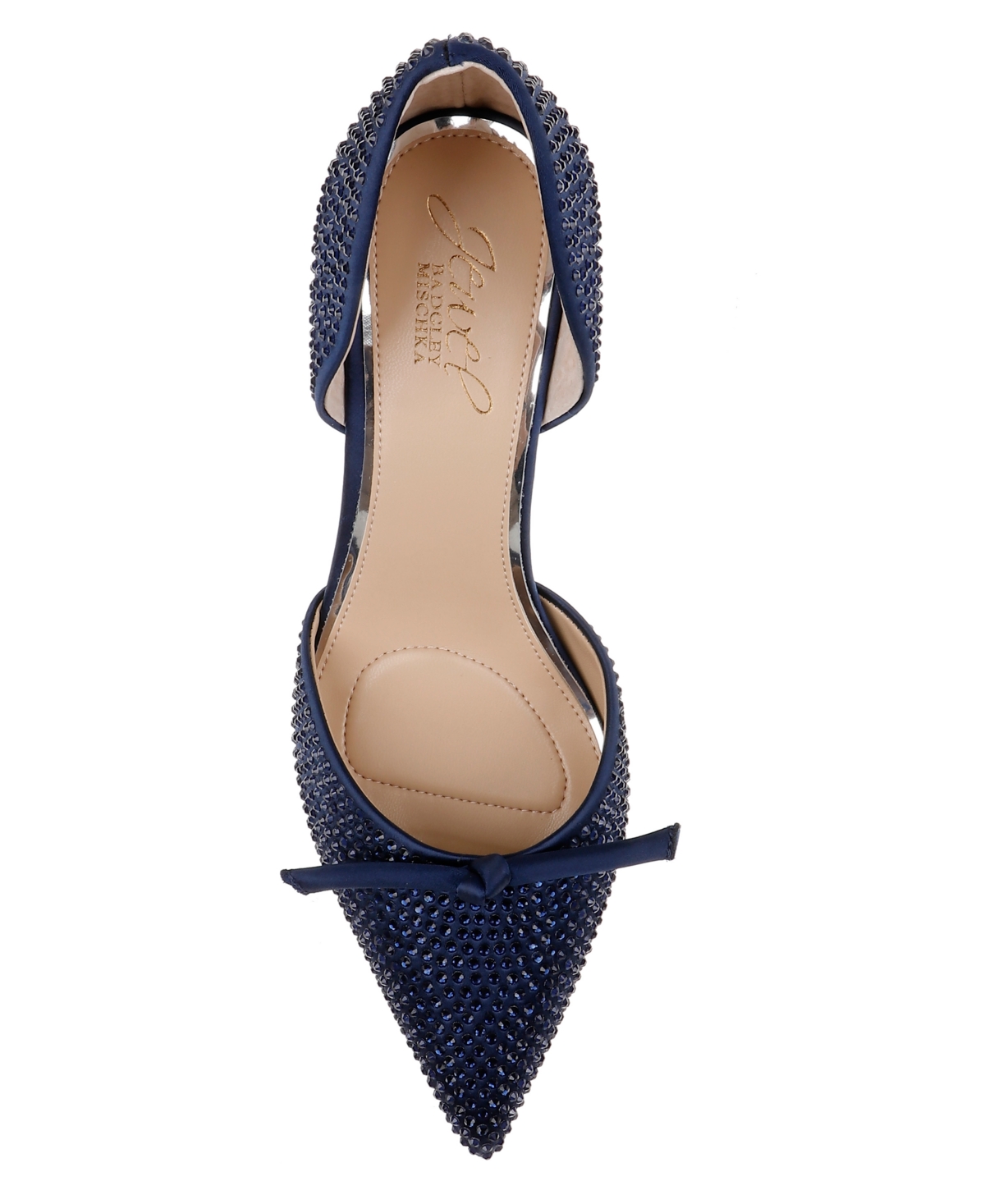 Jewel Badgley Mischka Women's Grace Evening Pump Women's Shoes In Black Satin