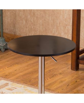 Adjustable Wood and Metal Bar Table