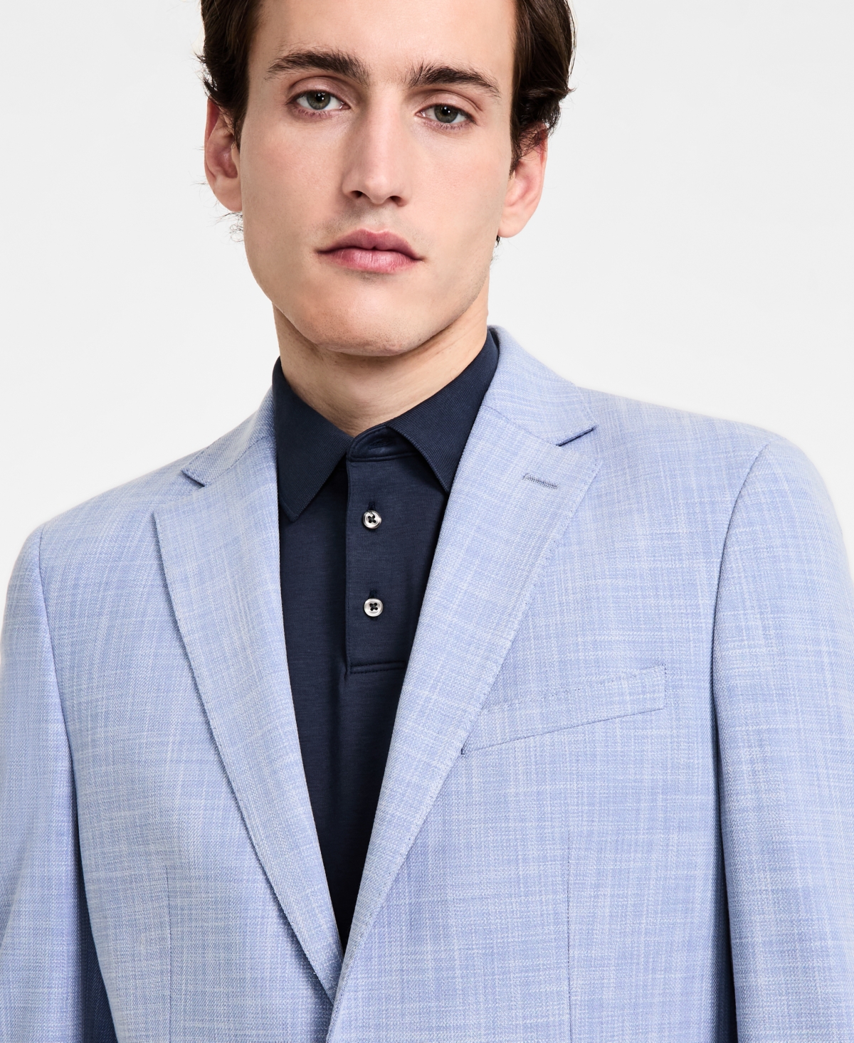 Shop Calvin Klein Men's Slim-fit Sport Coat In Light Blue
