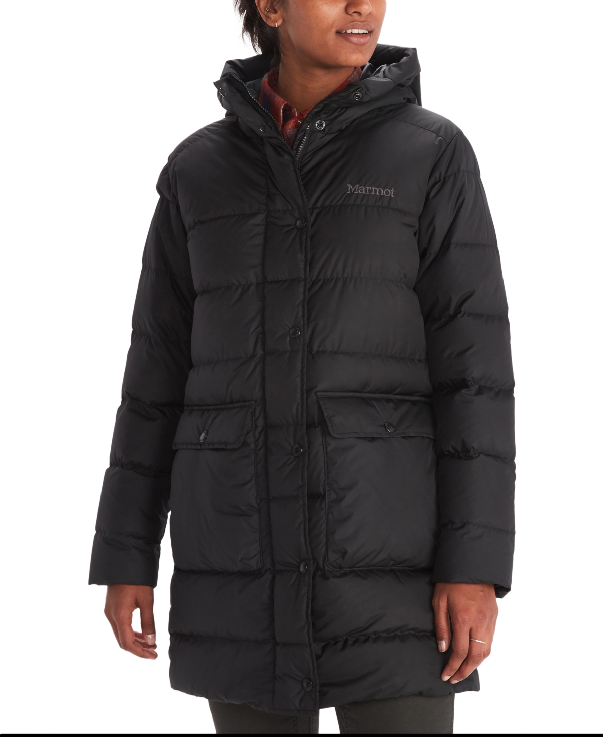 Marmot Women's Strollbridge Hooded Down Parka In Black