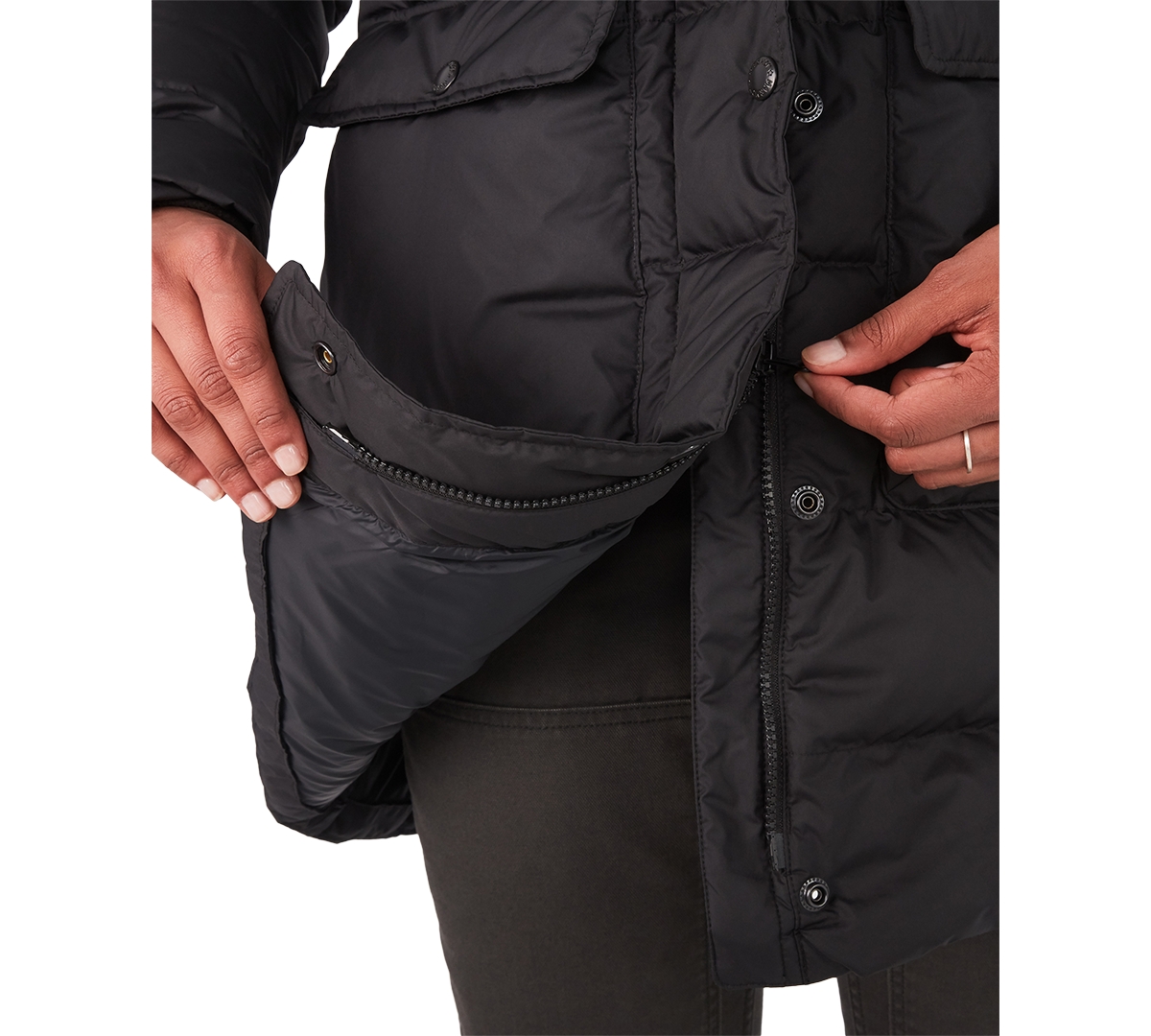 Marmot Women's Strollbridge Hooded Down Parka In Black