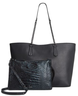 I.N.C. International Concepts - Zoiey 2-In-1 Extra-Large Black Tote