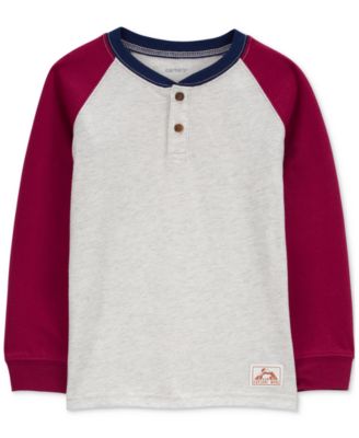 Carter's - Toddler Boys Colorblocked Raglan-Sleeve Henley