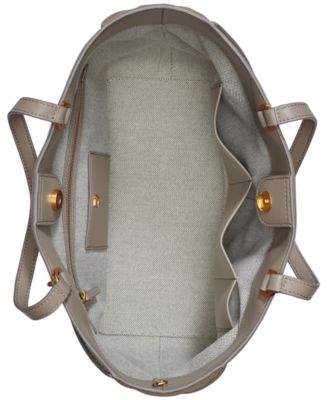 Setauket Leather & Suede Tote with Chain Strap