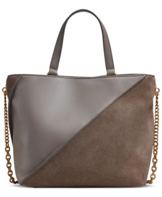 Setauket Leather & Suede Convertible Crossbody with Chain Strap