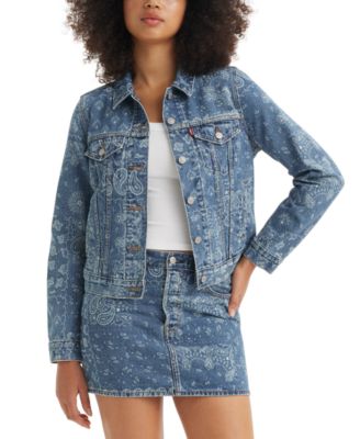 Levis Womens Original Cotton Denim Trucker Jacket Skirt