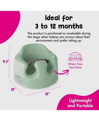 Infant Floor Seat Baby Sit Up Chair w/ Adjustable Safety Harness, Hemlock