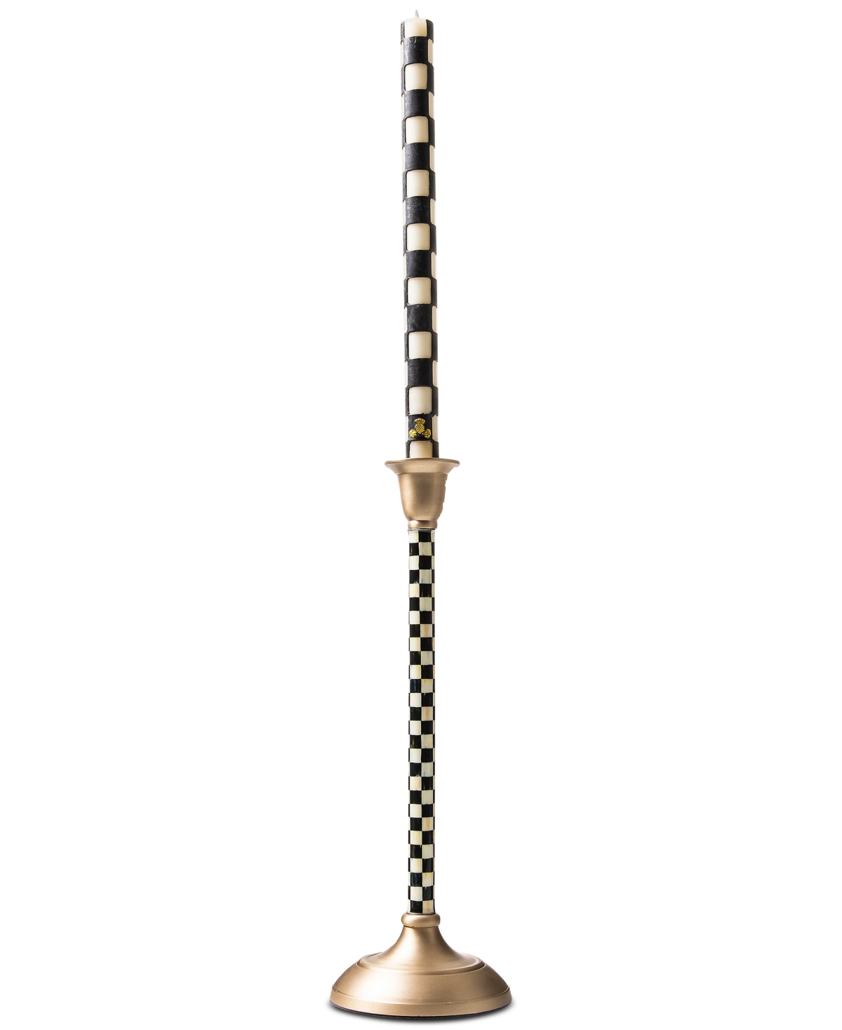 Mackenzie-childs Large Courtly Check Candlestick In No Color