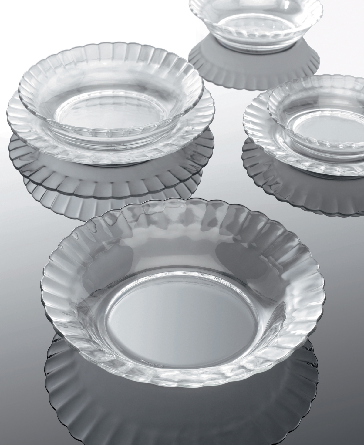 Duralex Picardie Soup Plates, Set Of 6 In Clear