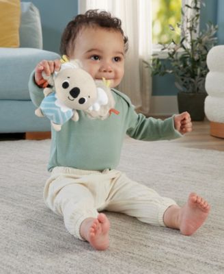 Fisher-Price Simply Senses Newborn Gym Baby Activity Mat with 6 Sensory Toys