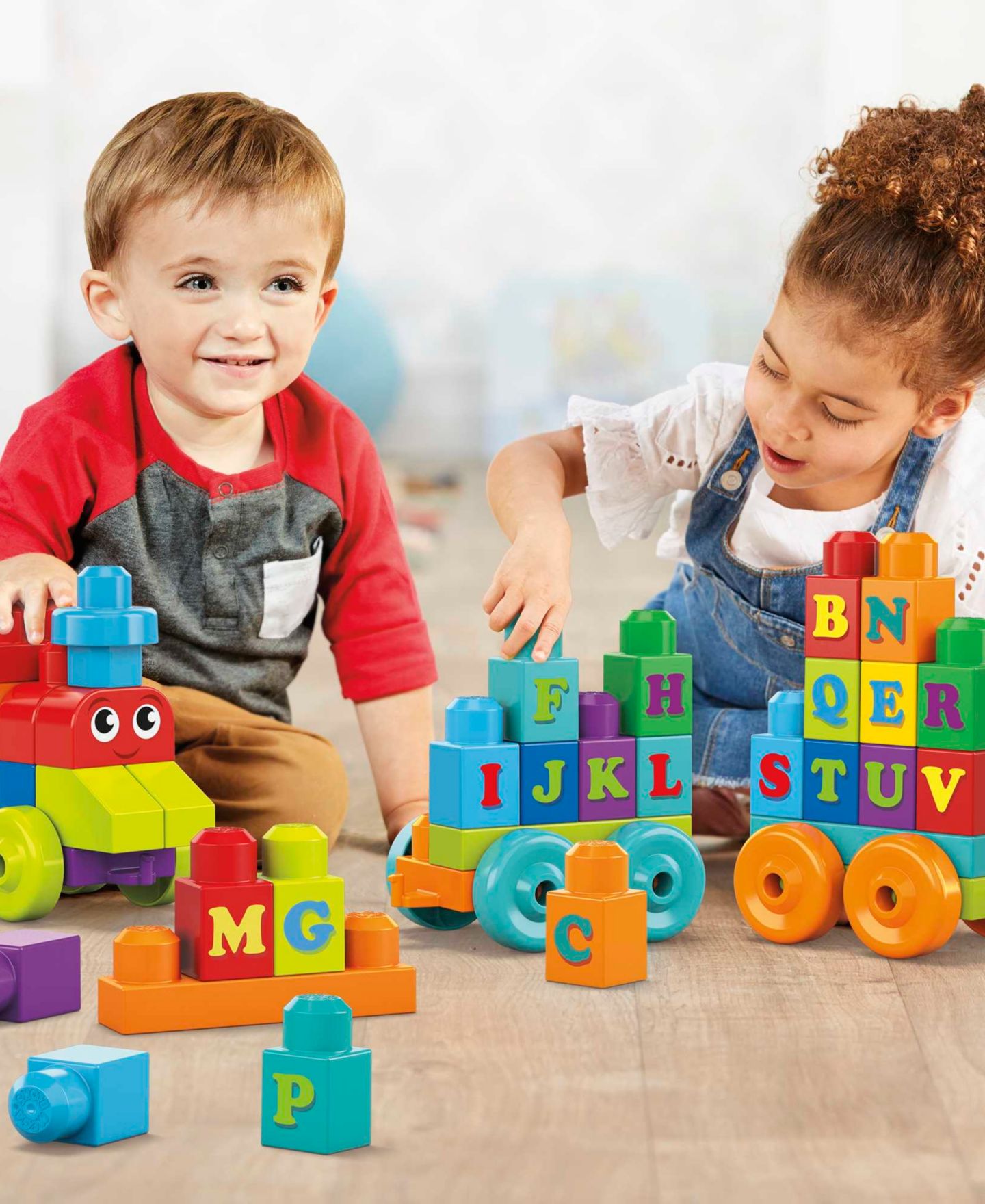 Детский конструктор Mega Bloks Building Basics Abc Learning Train — фото 9