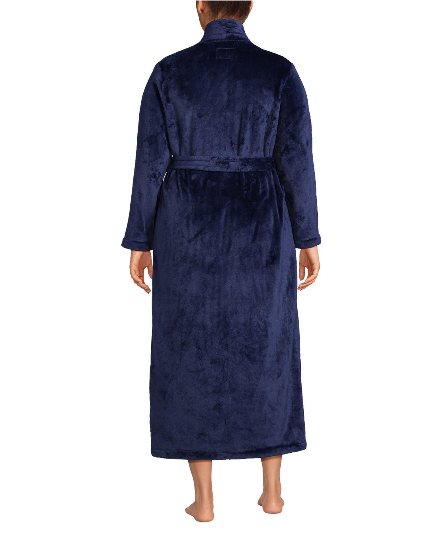 Plus Size Cozy Plush Long Wrap Robe