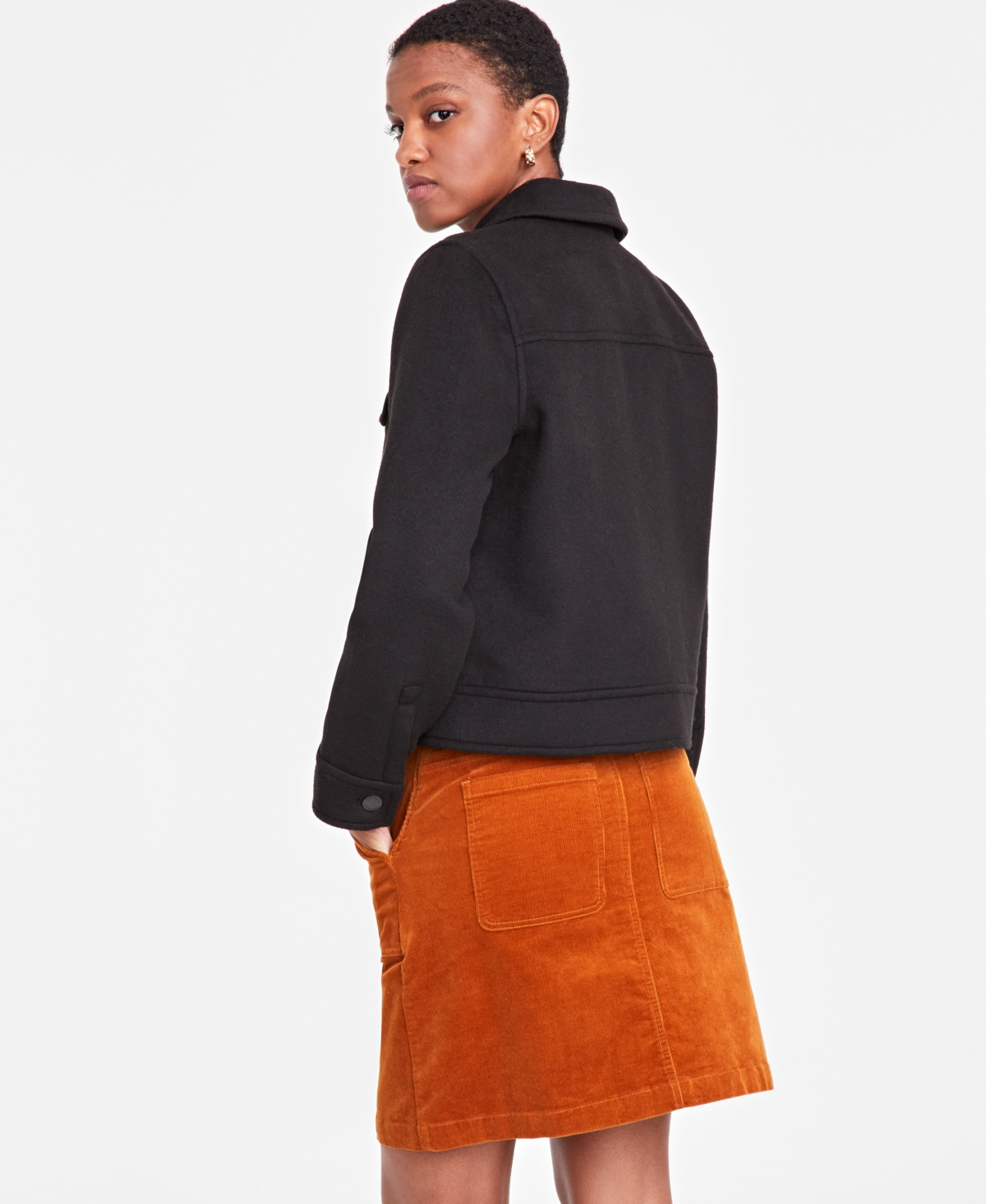 On 34th Women s Short Jacket Created for Macy s Deep Black Smart Closet