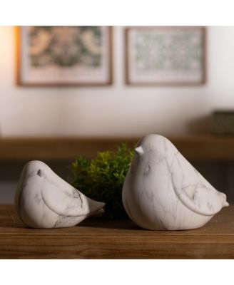 Decorative Bird Figurine Elegant Home Decor Accent (Set of 2)