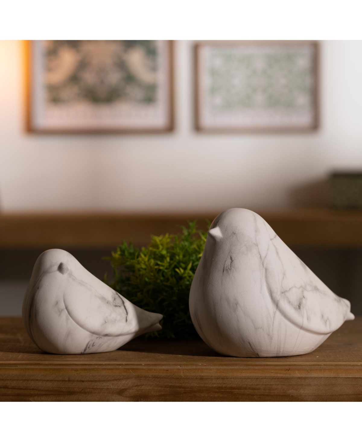 Slickblue Decorative Bird Figurine Elegant Home Decor Accent (Set of 2)