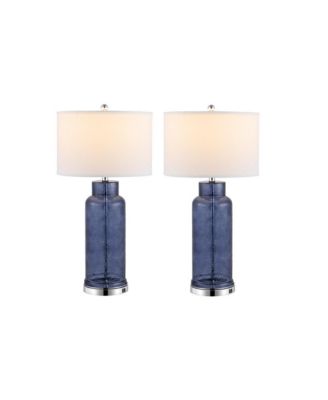 Bottle Table Lamp Set Of 2 W/ USB Port