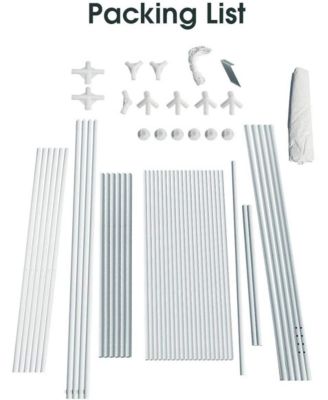 10 x 20 Feet Waterproof Canopy Tent with Tent Peg and Wind Rope