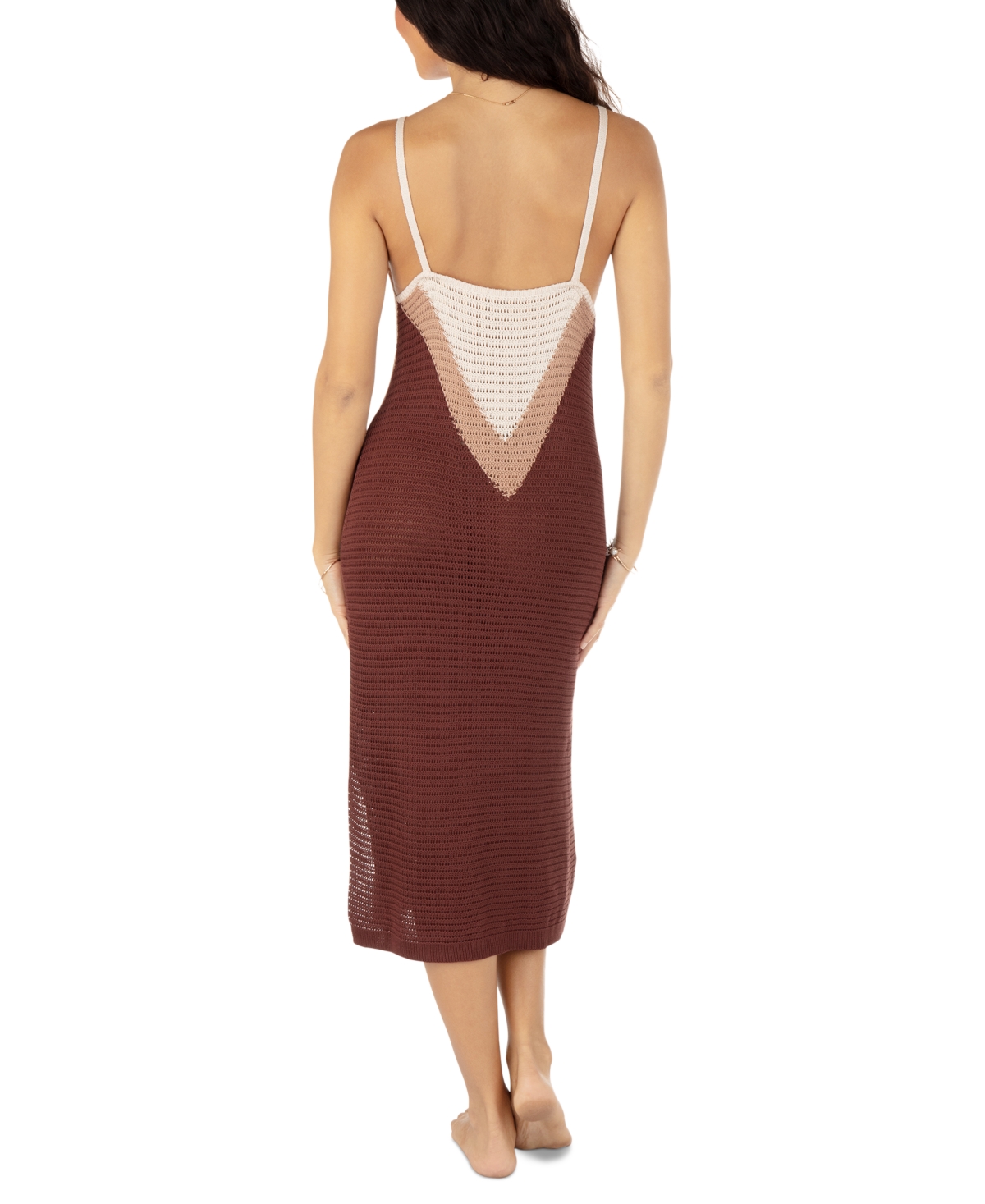 HURLEY JUNIORS' KNIT MIDI DRESS COVER-UP 