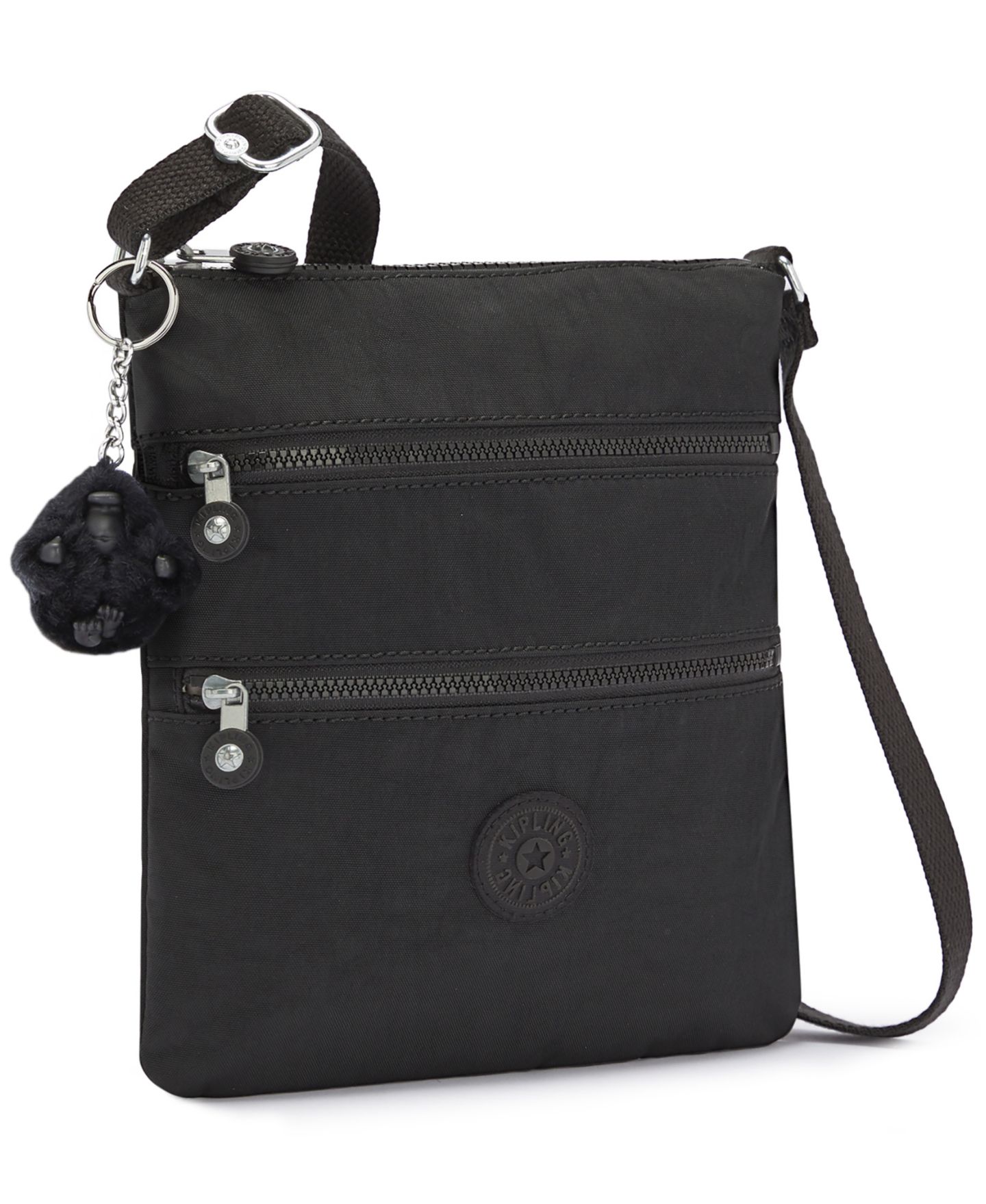 Женская сумка Kipling Keiko Small Crossbody, цвет: Чёрный / Серебряный — фото 2