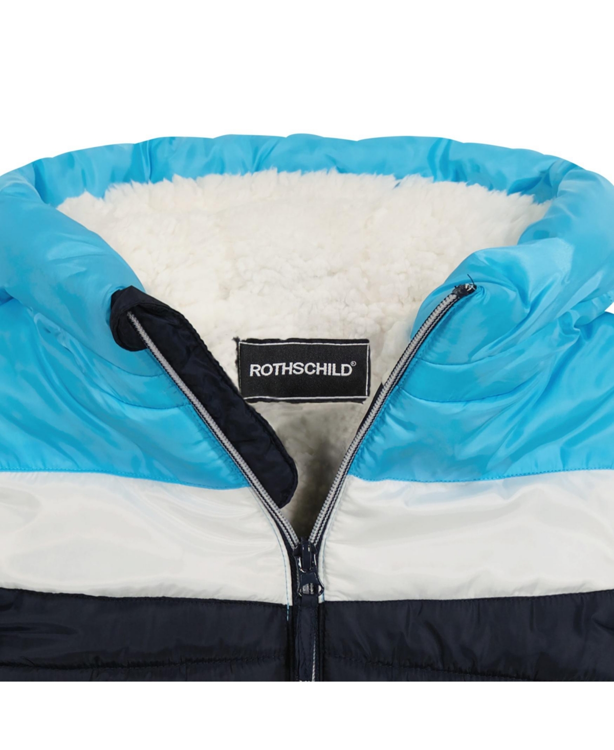 S Rothschild & Co Baby Boys Varsity Colorblock Jacket -Navy