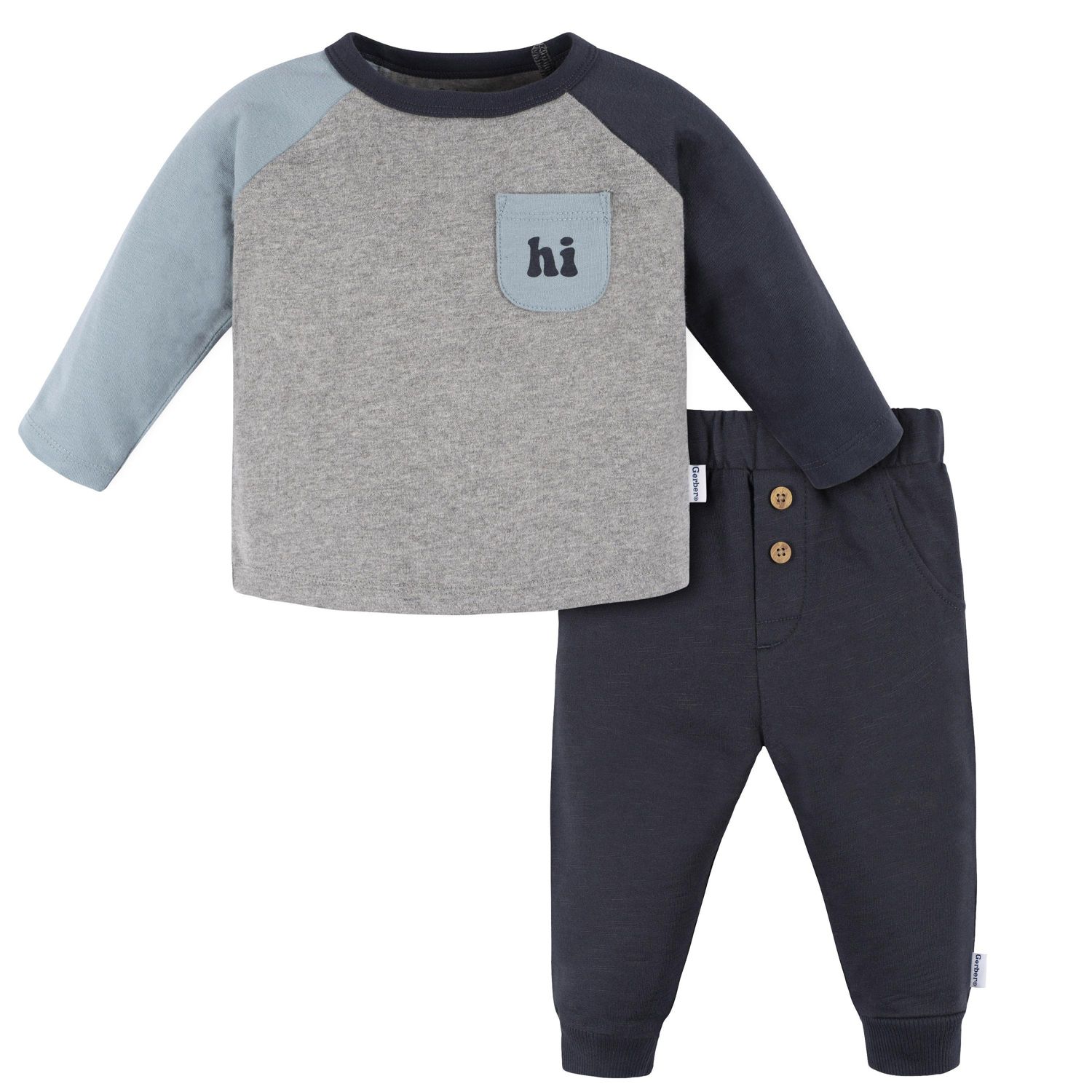 Baby Boys s Long Sleeve Top and Jogger Set, 2 Piece