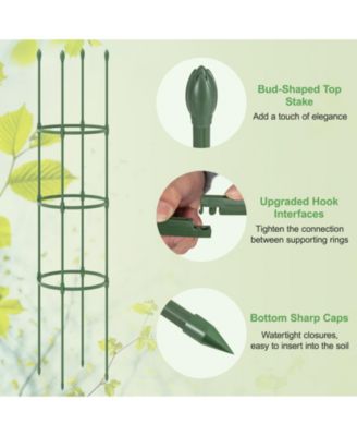 2-Pack Garden Trellis Tomato Cage with Adjustable Height